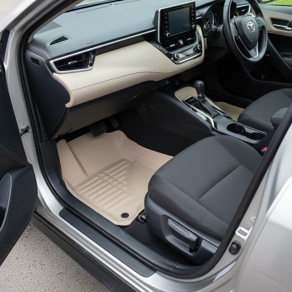 Toyota Corolla / Toyota Prius 5D Floor Mat Beige 3 Pcs 2014-2025