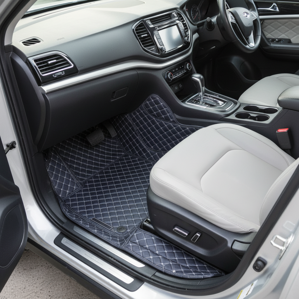 Chery Tiggo 4 Pro 7D Floor Mats - Black - Model 2022-2025