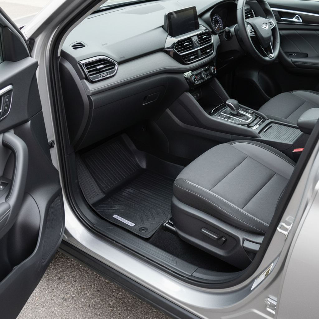 Chery Tiggo 4 Pro TPE Floor Mat Black 3 Pcs - Model 2022-2024