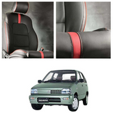 Suzuki Mehran Type R Black Red Seat Covers - Model 1988-2021