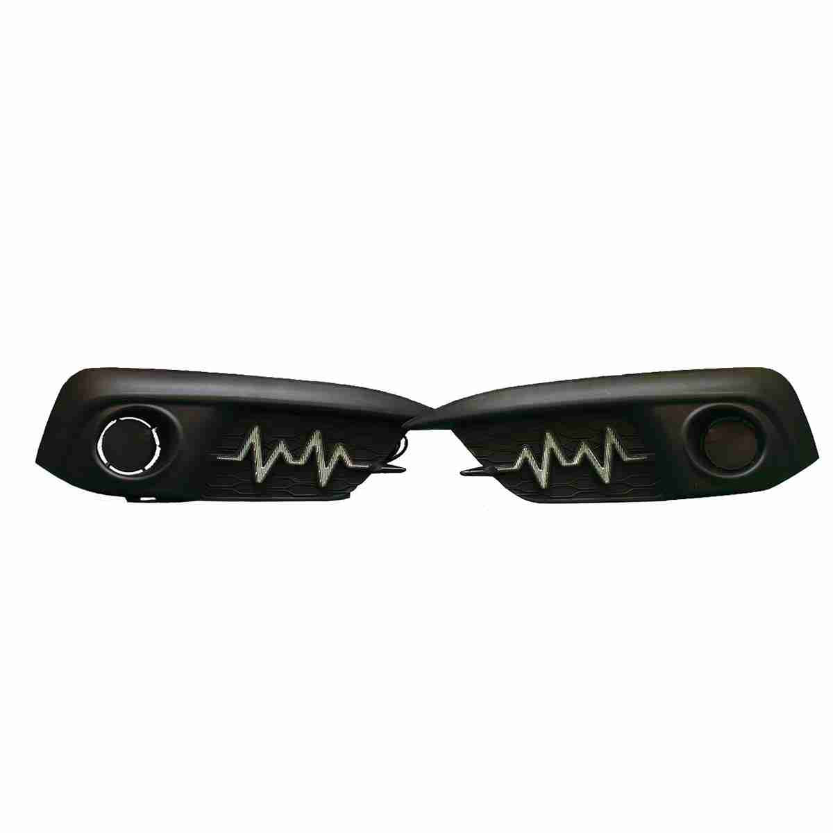 Front DRL Cover Heart Beat Style for Honda Civic 2016 to 2019 with LED Lights