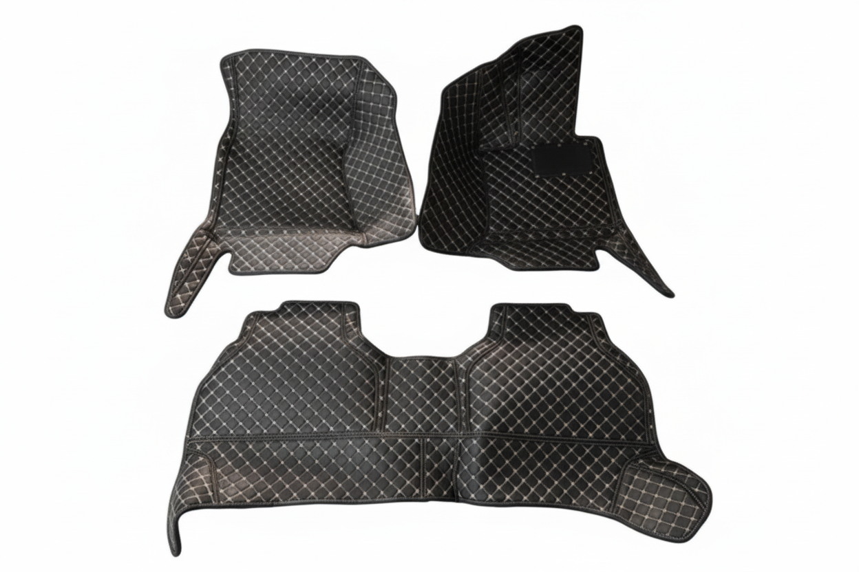 BMW X5 7D Floor Mats - Black - 3 Pcs Set - Model 2013-2018