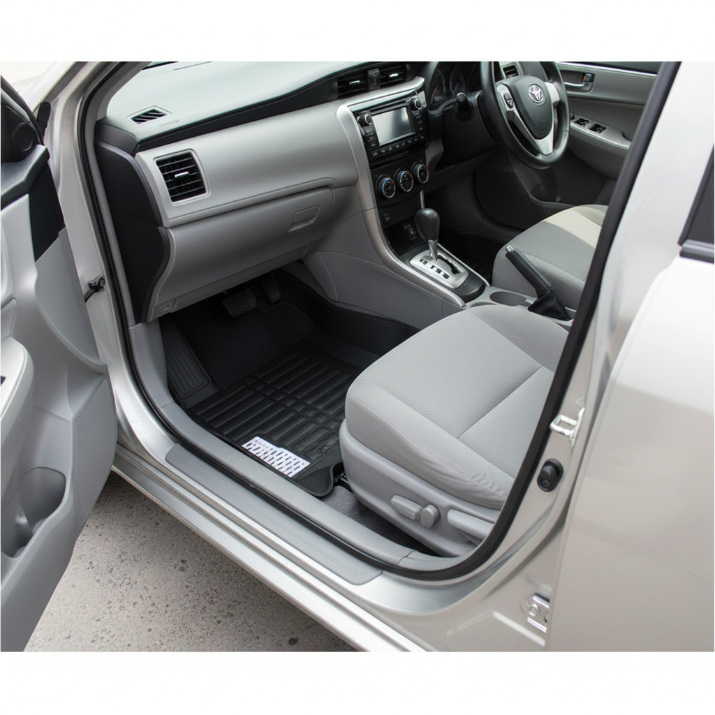 Toyota Corolla Axio 5D Custom Floor Mat Black 3 Pcs - Model 2018-2021