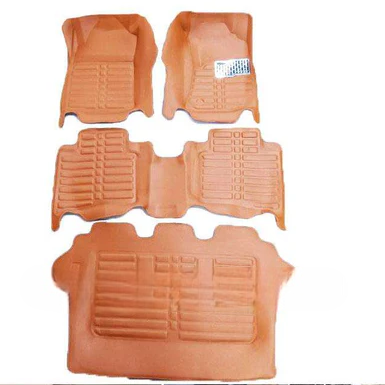 Toyota Fortuner 5D Custom Floor Mat Brown 4 Pcs - Model 2016-2021