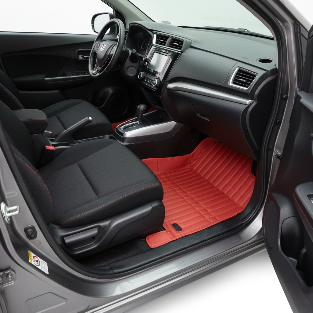 Honda BRV 5D Custom Floor Mat Brown 5 Pcs - Model 2017-2022