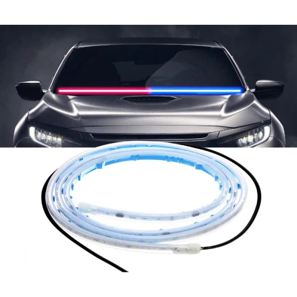 Car Dashboard Police Strip Light Red and Blue Flexible