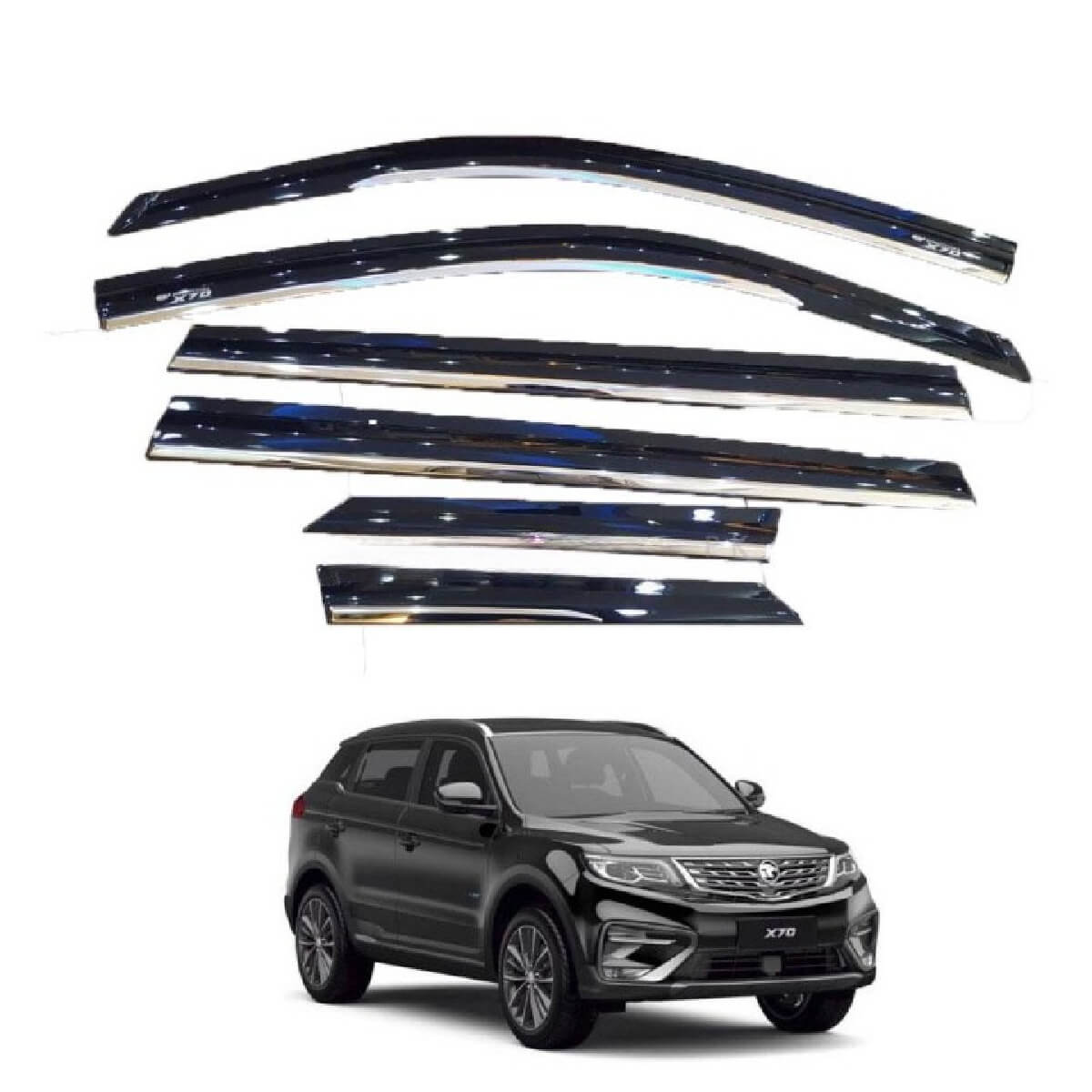 Proton X70 TXR Air Press Sun Visor With Chrome Model 2021 to 2022