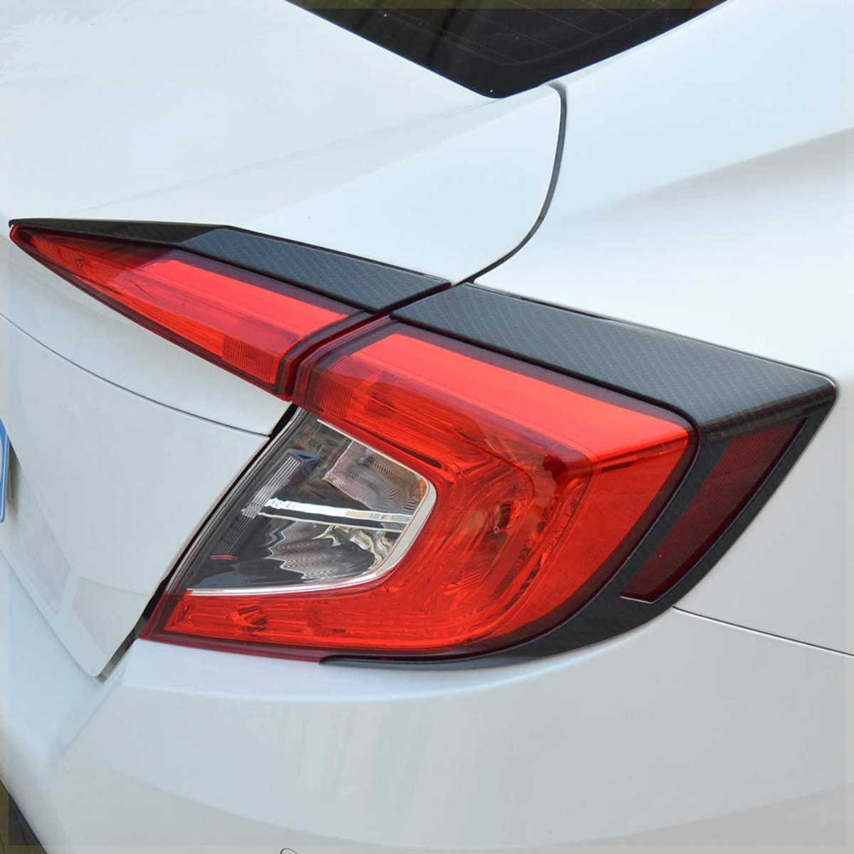 Honda Civic Carbon Fiber Tail Light Trim – Model 2016-2021