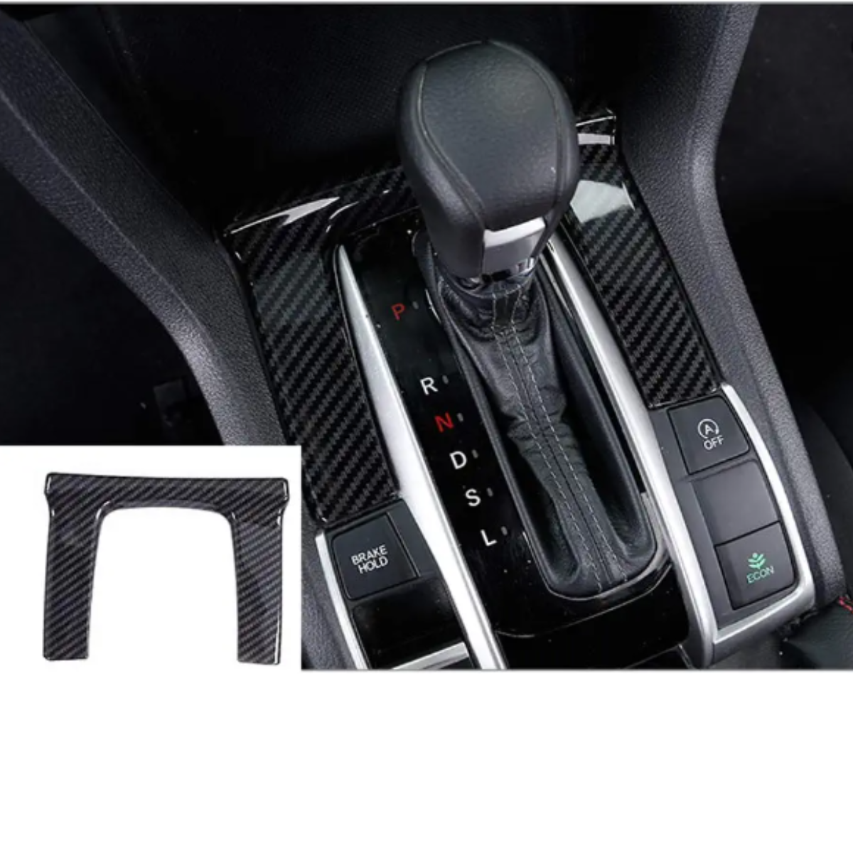 Honda Civic Gear Box Carbon Fiber U Trim – Model 2016-2021