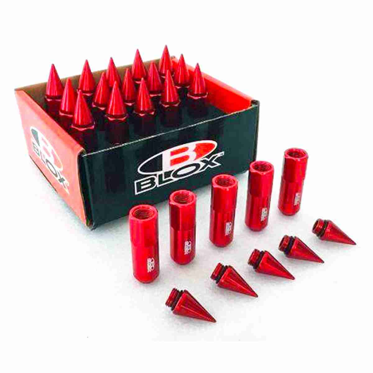 Blox 20Pcs M12x1.25 / M12X1.5 Racing Aluminium alloy Wheel Lug Nut Screw Spikes Wheel Nuts Style