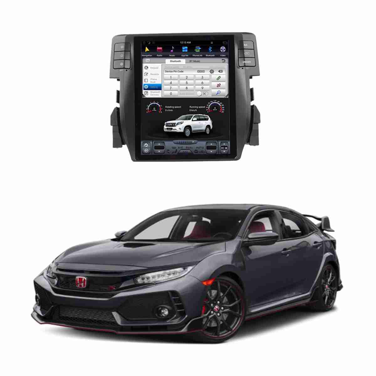 Honda Civic 2016 to 2020 – Android Tesla LCD Screen IPS Display Multimedia System