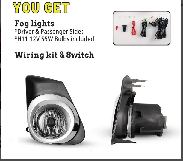 Dlaa Toyota Corolla 2011-2014 Fog Lamps Light TY422, TY244C