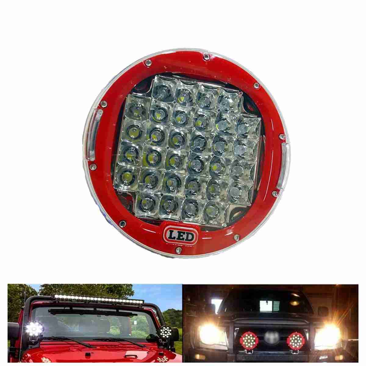 Fog Lamps /Fog Lights Large Red Pair For Truck Jeep
