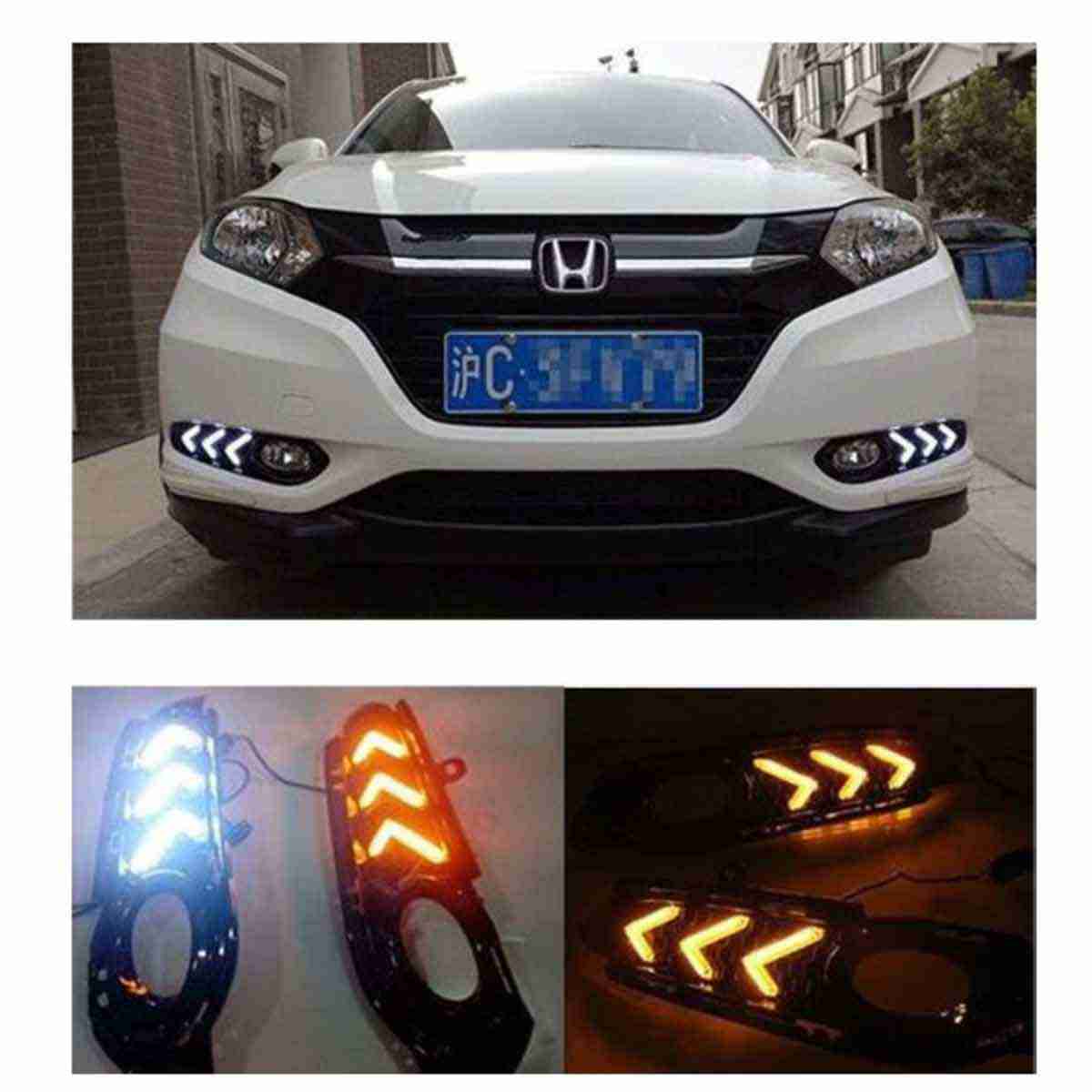 Fog Lamps / Fog Lights DRL Covers Mustang Style For Honda Vezel 2013 to 2021