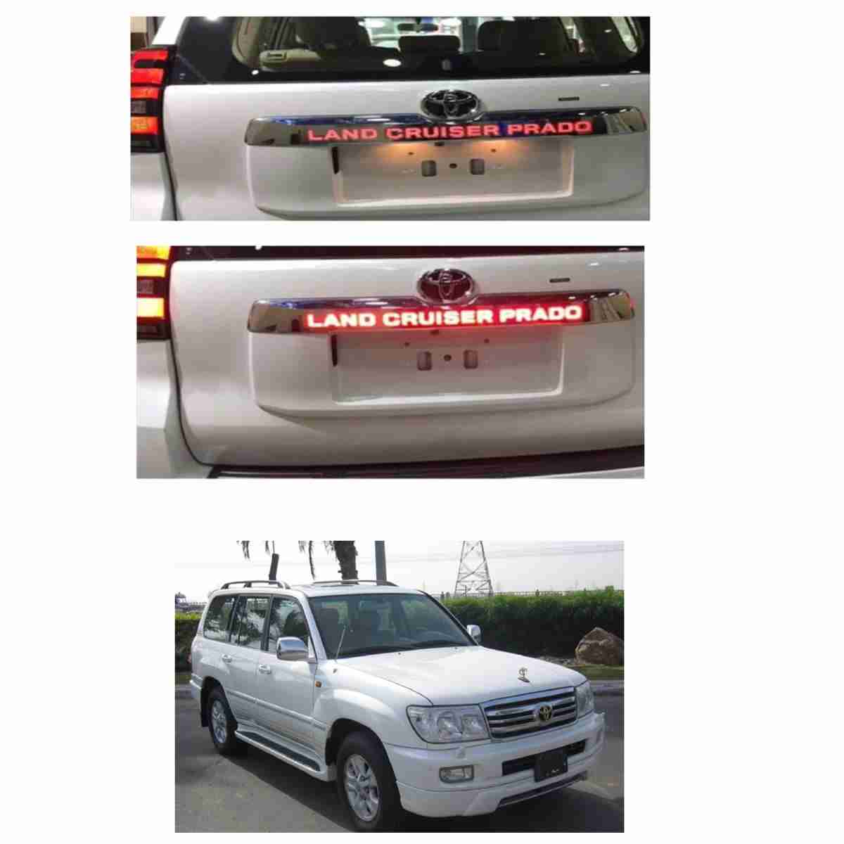 Toyota Land Cruiser FJ100 2002 to 2007 – Back – Rear Trunk Garnish Full Chrome