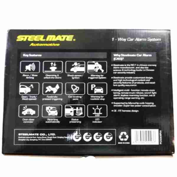 Steelmate Automotive Comprehensive 1-way car alarm system 838PX