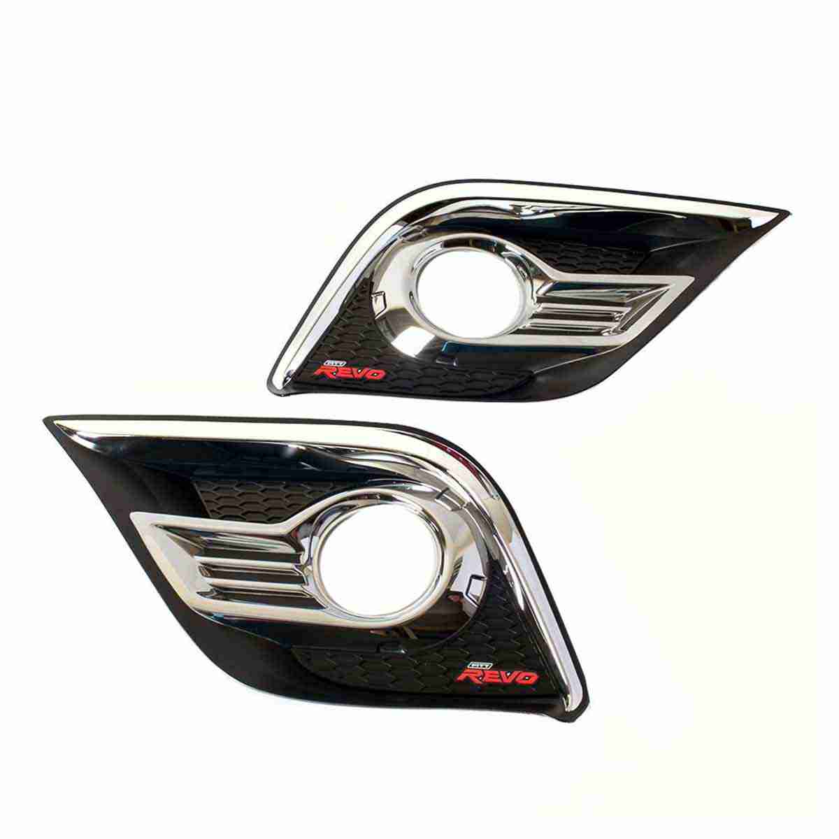 Fog Lamps / Fog Lights Cover Chrome Black For Toyota Hilux Revo 2016 to 2021