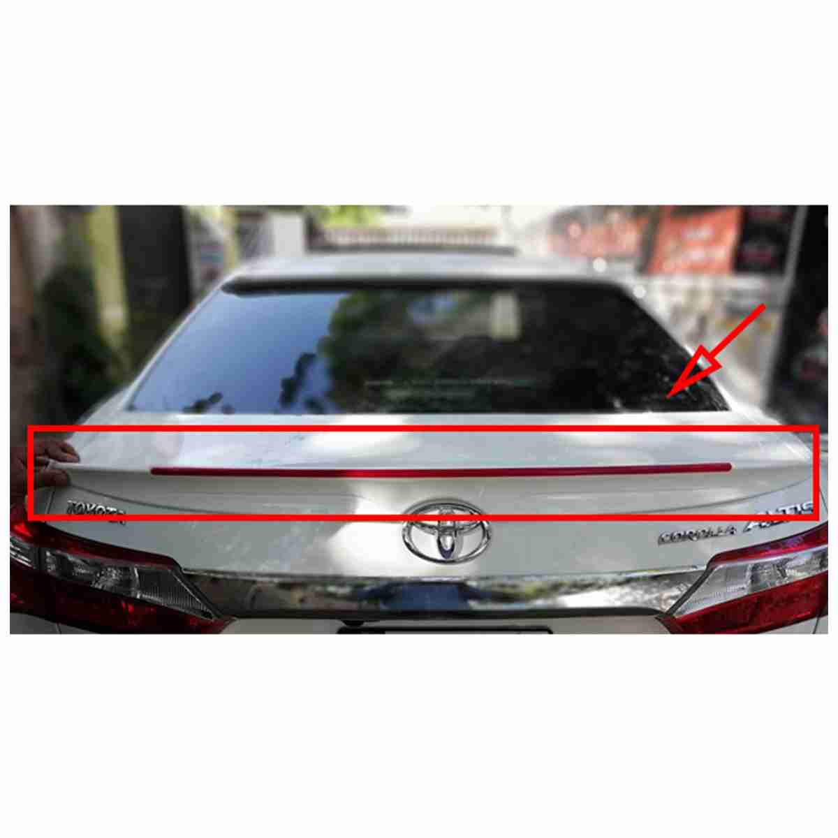 Toyota Corolla 2014 to 2020 – Back Spoiler with Led Light ABS Plastic
