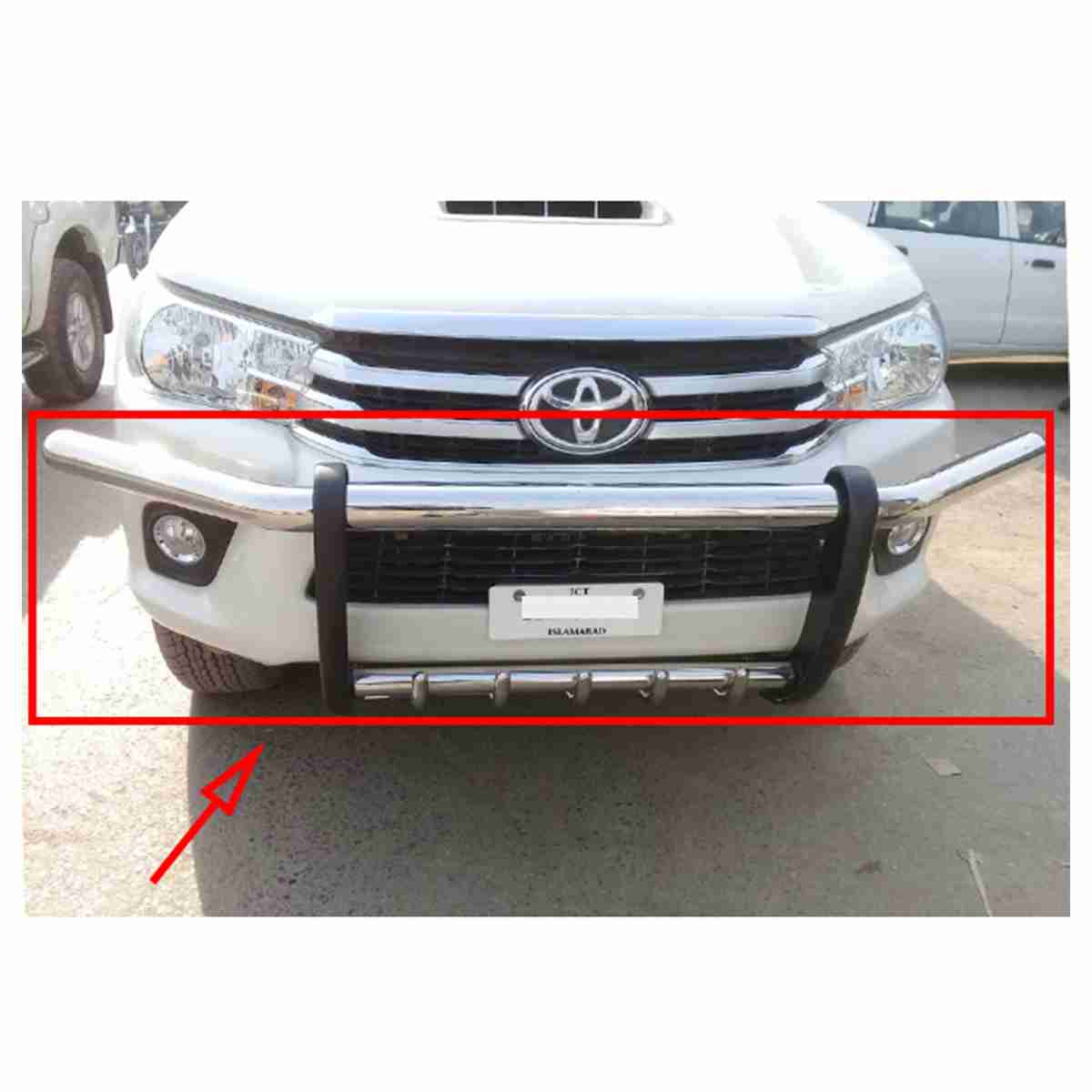 Toyota Hilux Revo 2016 to 2020 Stainless Steel Front Bull Bar