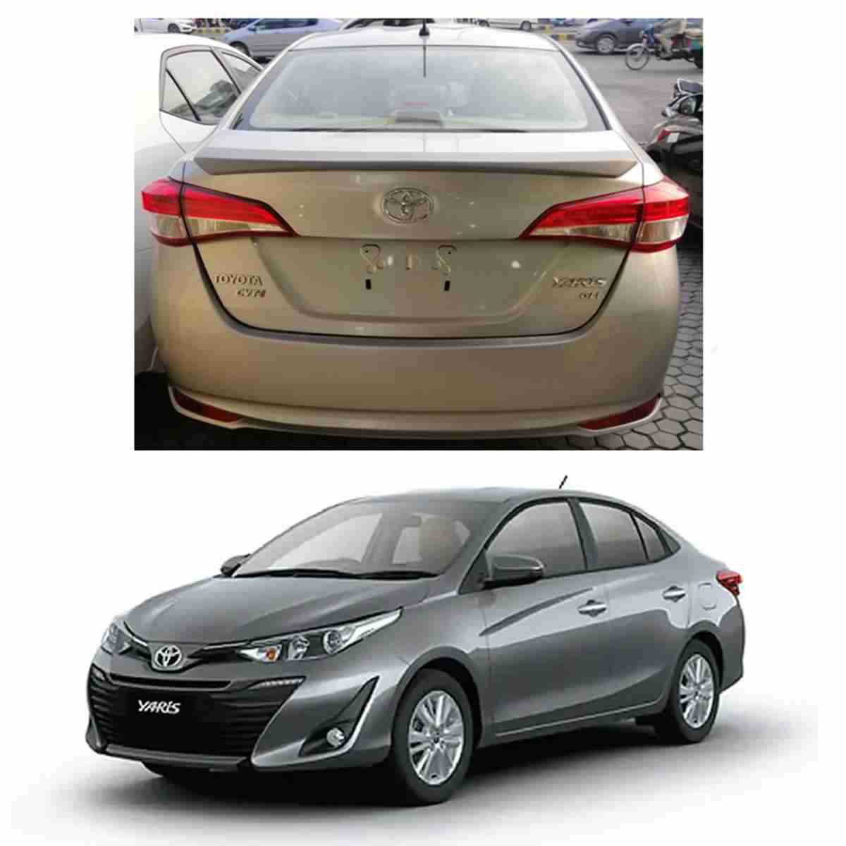 Toyota Yaris 2020 – Rear Trunk Spoiler ABS Plastic Fit