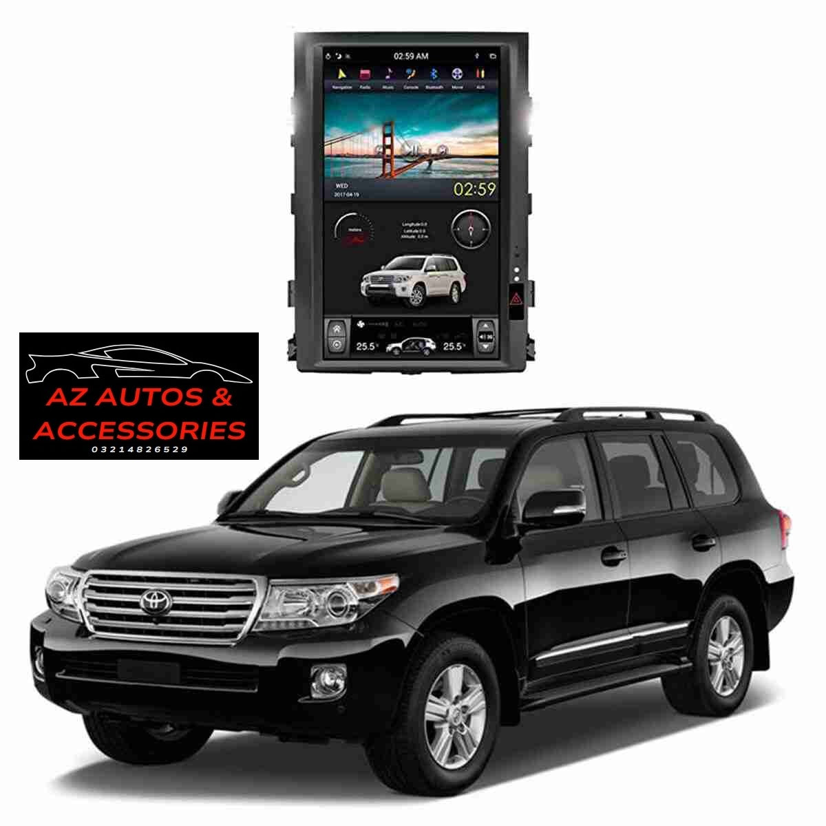 Toyota Land Cruiser FJ200 2009 to 2013 Android Tesla IPS Display High Version 16 Inches