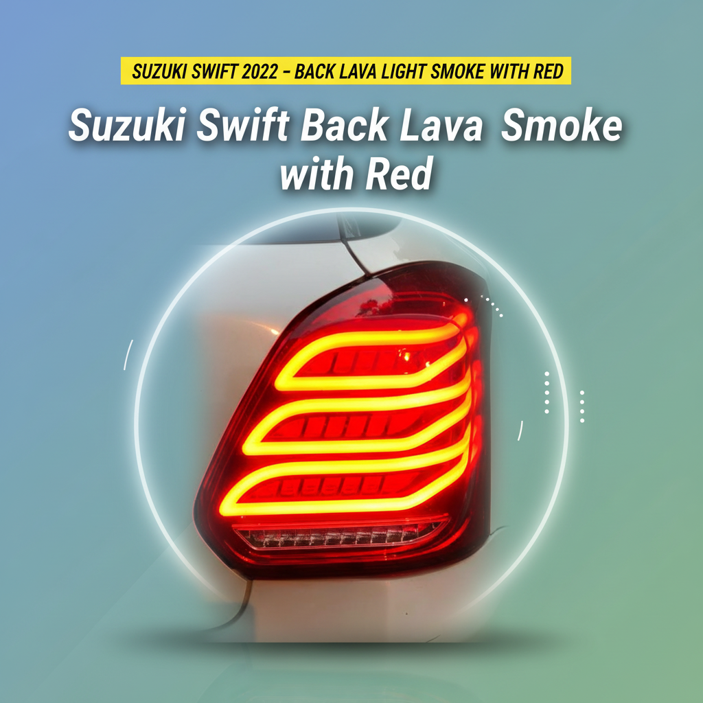 Suzuki Swift 2022 – Back Lava Light Smoke with Red