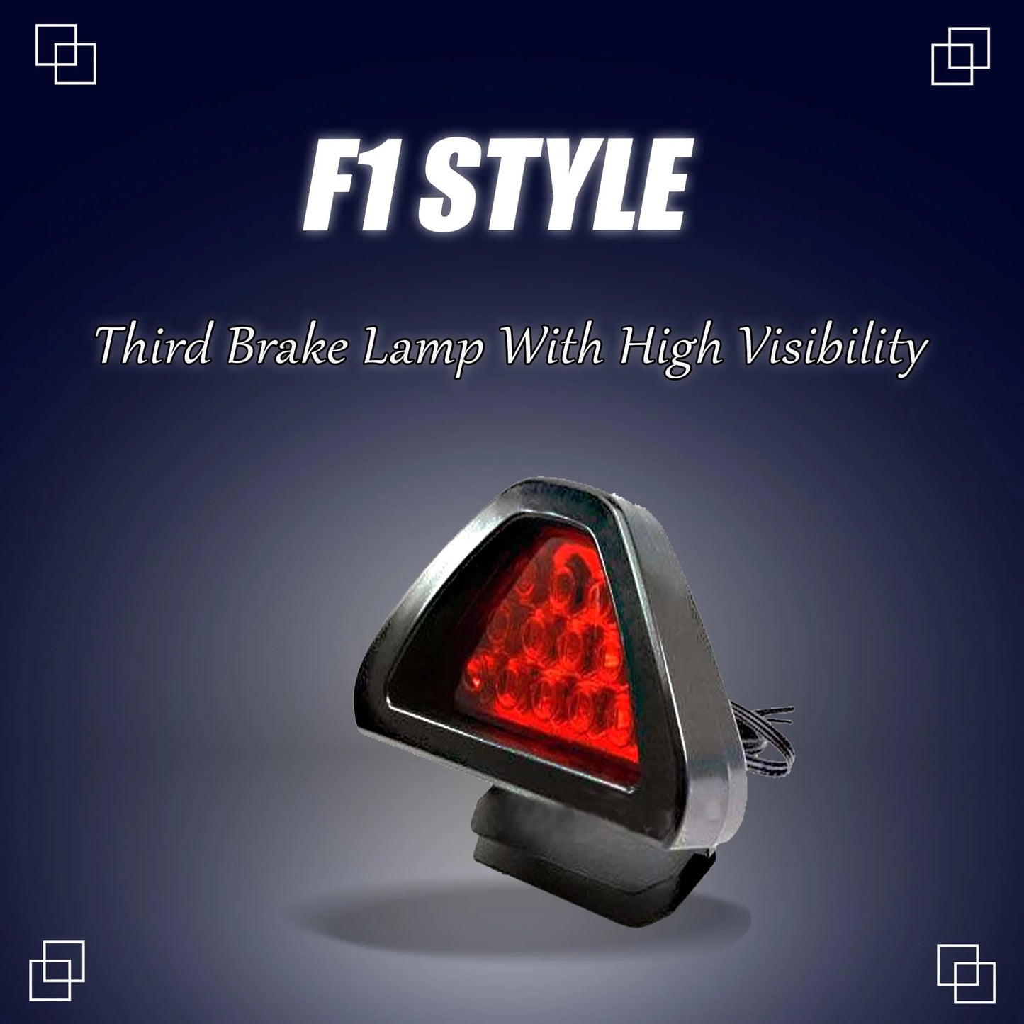 F1 Style Back Bumper Third Brake Lamp With High Visibility - Under Diffuser / Bumper Red LED Sporty Style
