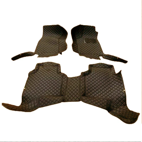 Toyota Land Cruiser LC200 7D Floor Mats - Coffee 3 Pcs 2015-2021