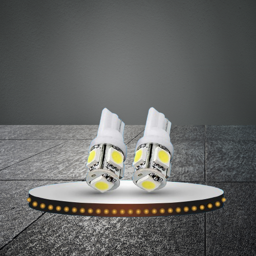 SMD LED 5 Parking Light White - Pair - Led Light Bulb For Parking | SMD Car I Exterior Lamps Parking Lights Car Accessories