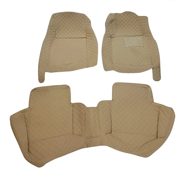 Honda Civic 7D Floor Mats - Beige - 3 Pcs Set - Model 2016-2025