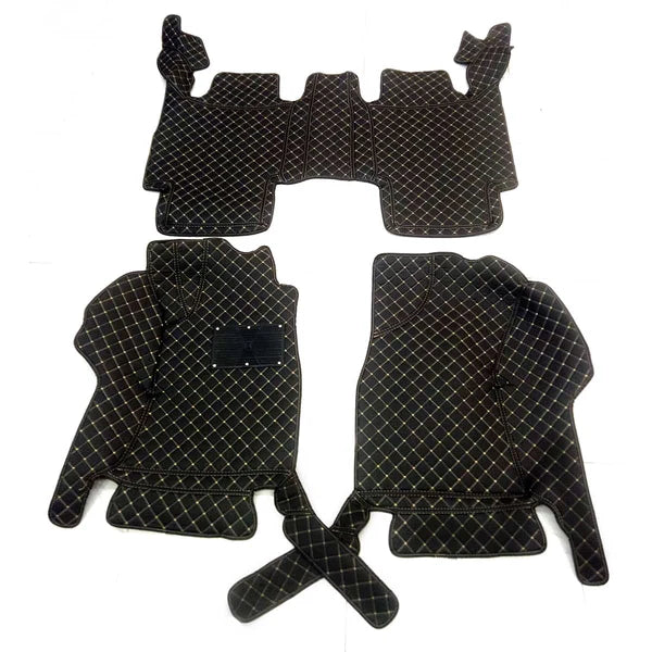 Toyota Fortuner 7D Floor Mats - Black - 3 Pcs Set - Model 2016-2025