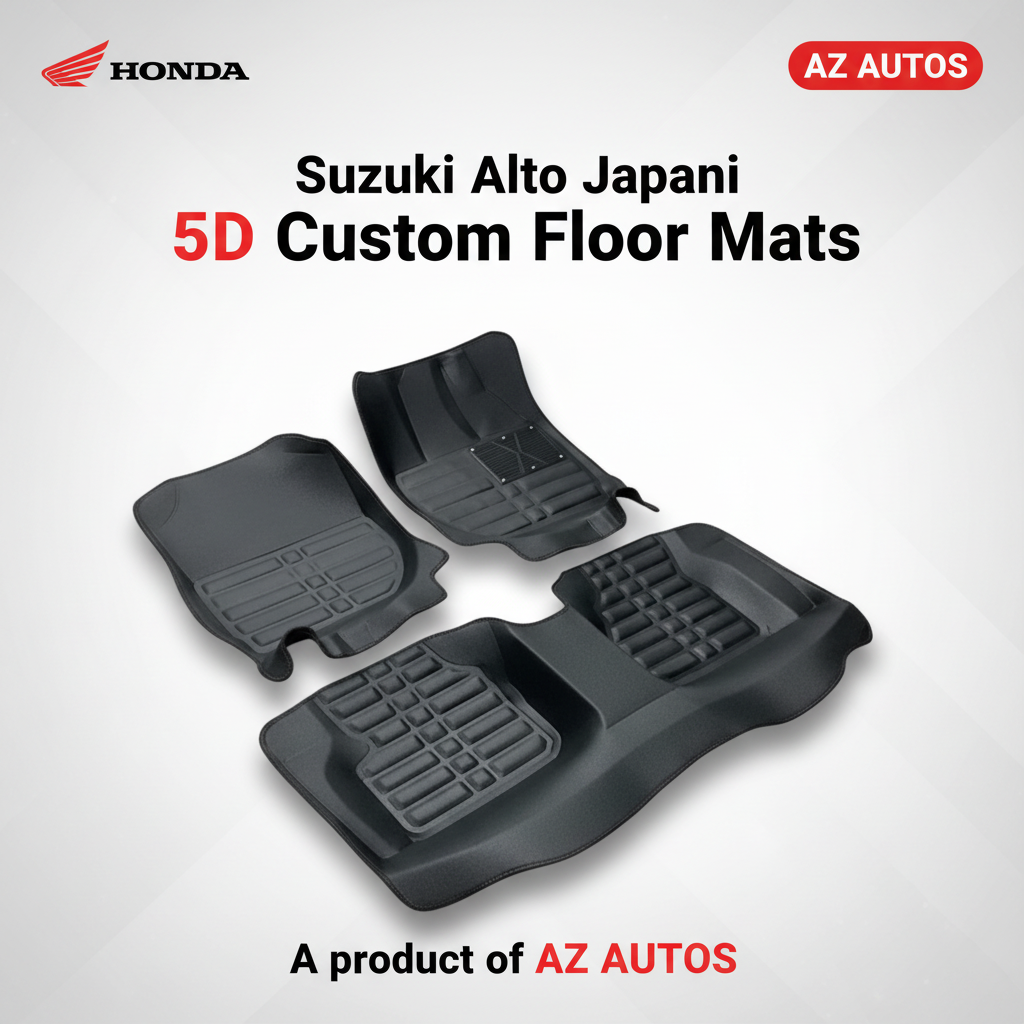 Honda City 5D Custom Floor Mat Black 3 Pcs - Model 2008-2021