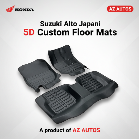 Honda City 5D Custom Floor Mat Black 3 Pcs - Model 2008-2021