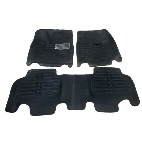 Toyota Land Cruiser 5D Stitched Floor Mat Black 3 Pcs 2015-2021