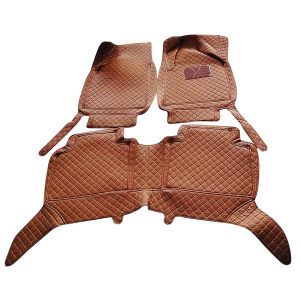 MG HS 7D Floor Mats -Brown - 3 Pcs Set - Model 2020-2025