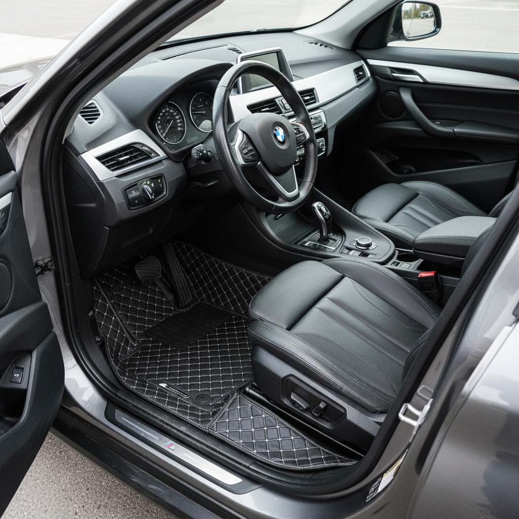 BMW X1 7D Floor Mats - Black - 2016-2018