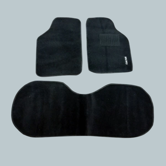 Suzuki Cultus Carpet Custom Floor Mat Black Old Model Mix Design 3 Pcs - Model 2007-2017