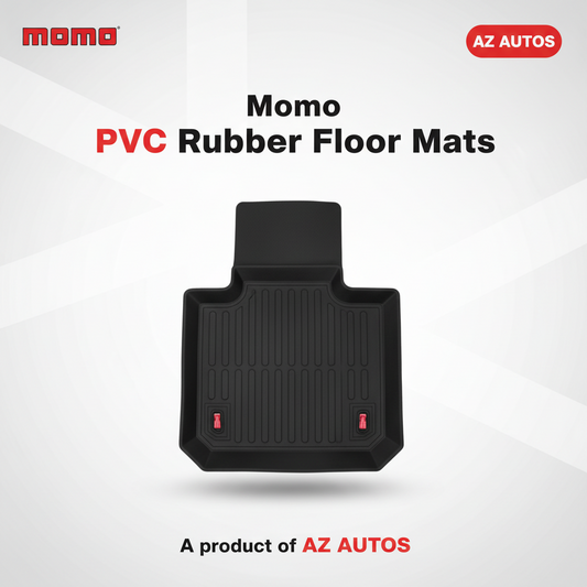 Momo Universal PVC Rubber Floor Mat Mix Design 5 Pcs - Rubber Floor Mats | Car Mats | Vehicle Mats | Foot Mat For Car | Latex Mats