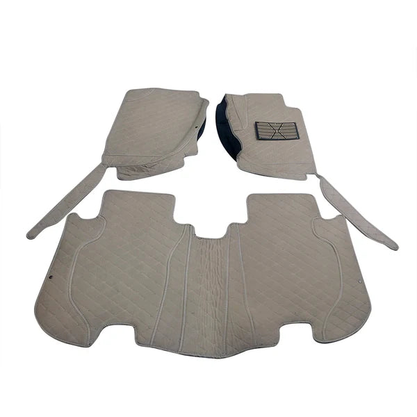 Honda Vezel - 7D Floor Mats - Beige - 3 Pcs Set - Model 2013-2025 - Car Interior Mats