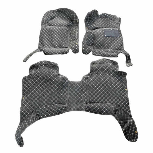 Toyota Hilux Revo/Rocco 7D Floor Mats - Black - 3 Pcs Set 2016-2025