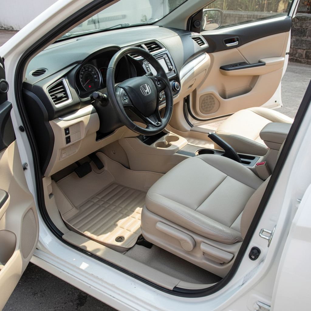 Honda BRV 5D Floor Mat Beige 4 Pcs - Model 2017-2022