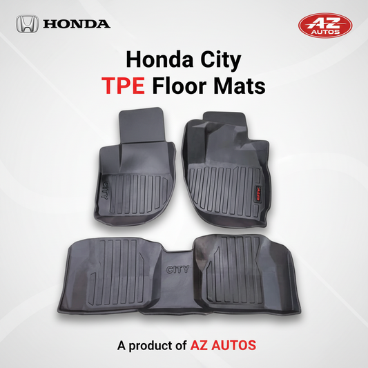 Honda City TPE Floor Mat Black 3 Pcs - Model 2022-2024