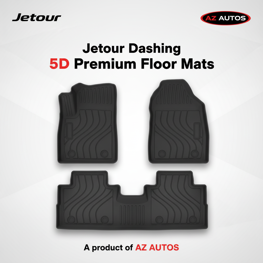 Jetour Dashing 5D Floor Mats - Black 2025 - 3 Pcs Set