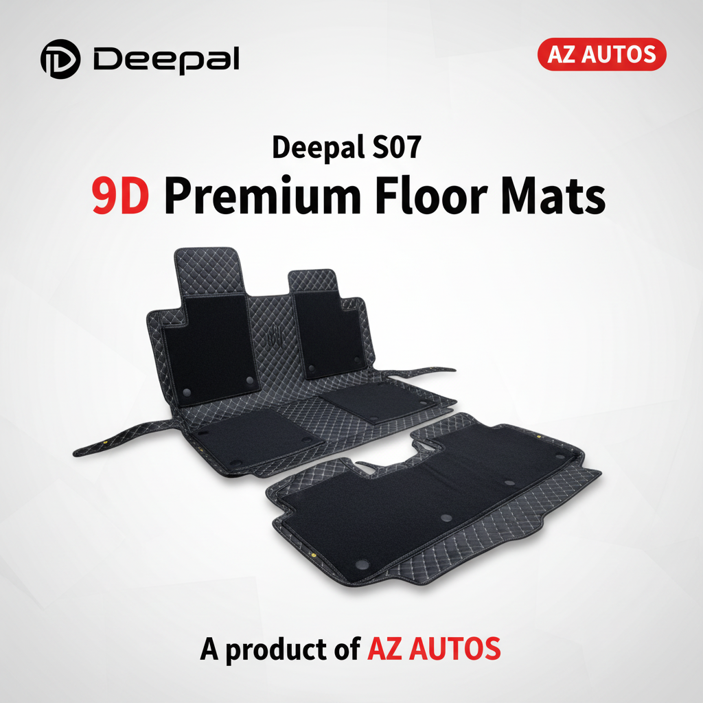 Deepal S07 9D Floor Mat Black With Black Grass - - Model 2024-2025