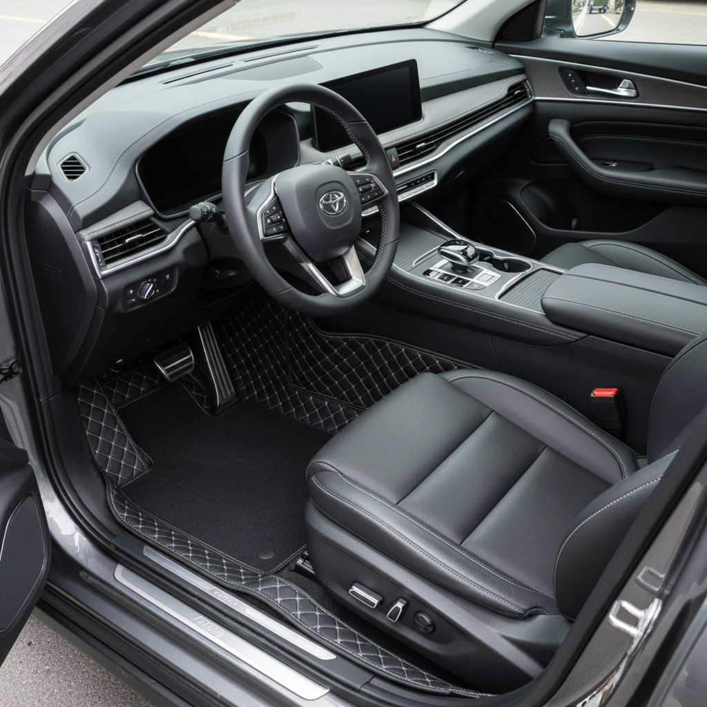 Deepal S07 9D Floor Mat Black With Black Grass - - Model 2024-2025