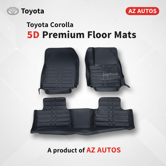 Toyota Corolla Cross 5D Floor Mats Black - Model 2021-2024