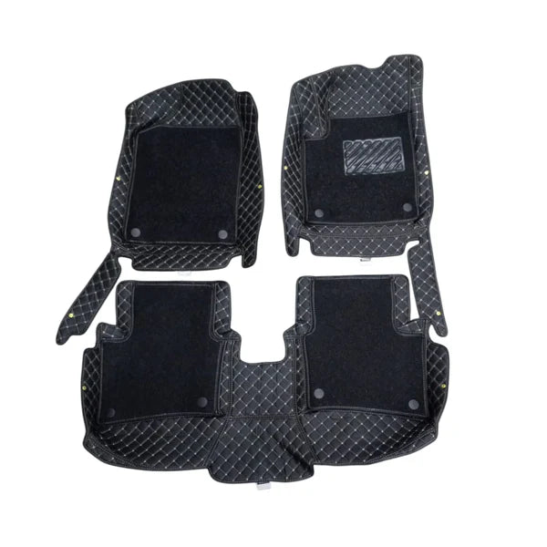 KIA Stonic 9D Floor Mat Mix Thread Black With Black Multi Color - - Model 2022-2024
