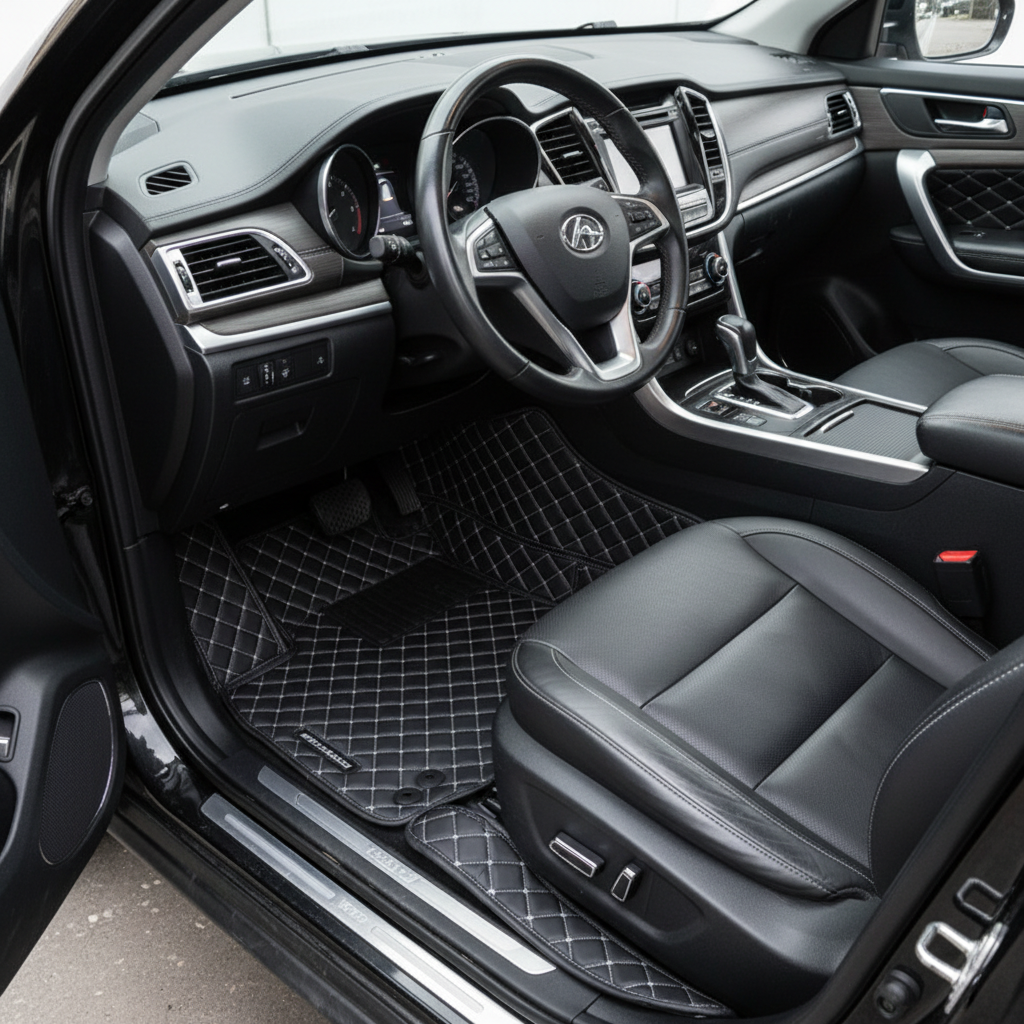 Haval H6 7D Floor Mats - Black -  3 Pcs Set - Model 2021-2025