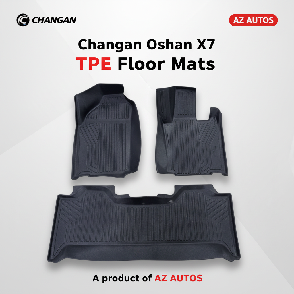 Changan Oshan X7 TPE Floor Mat Black 3 Pcs - Model 2022-2024