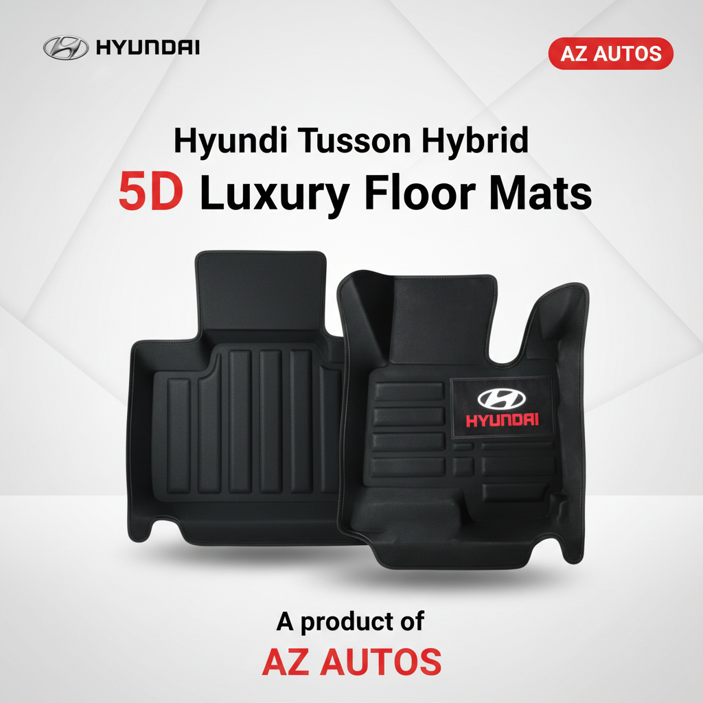 Hyundai Tucson Hybrid 5D Floor Mats - Black 2025-2026